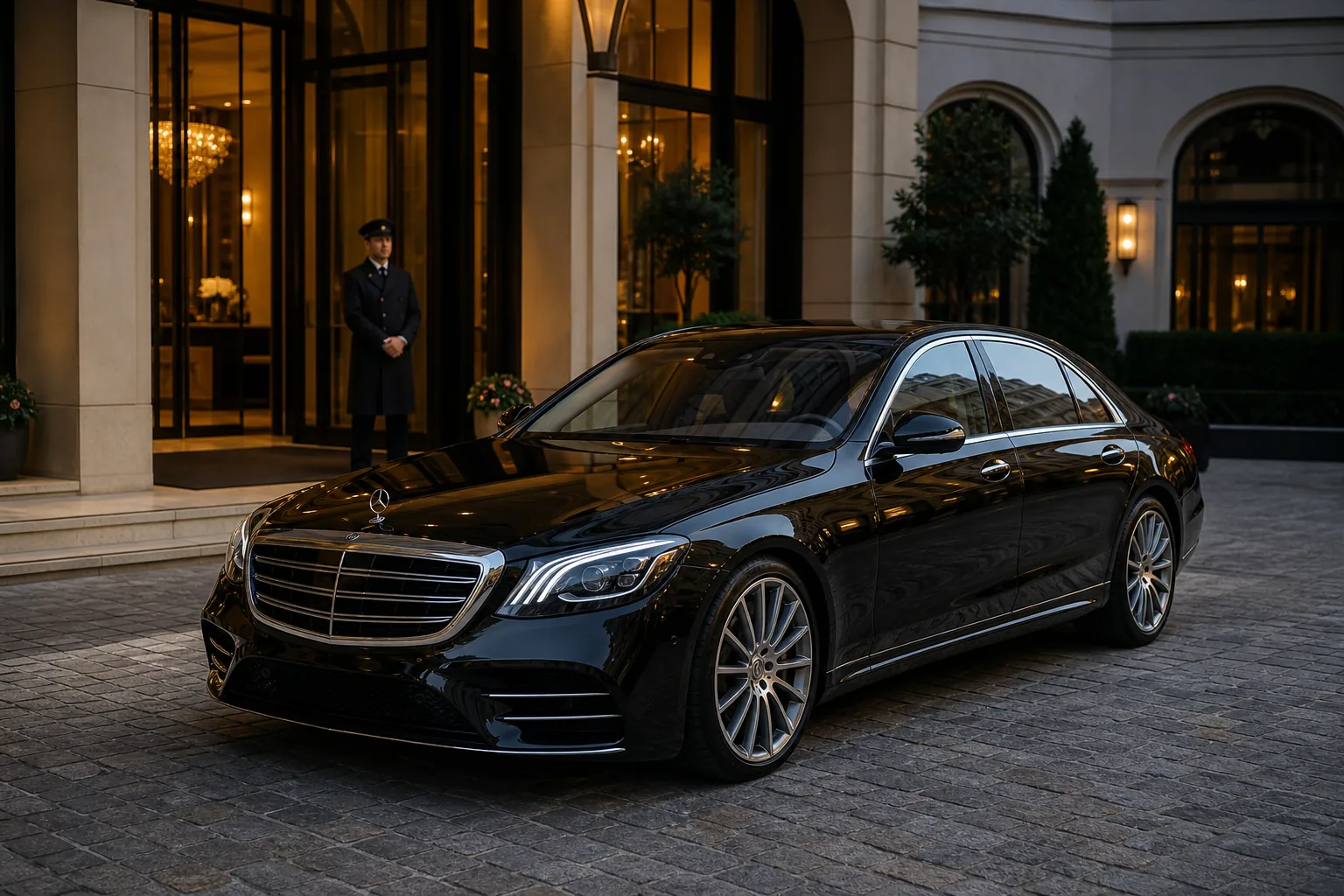 Mercedes S 500 — представительский luxury sedan для премиальных поездок и executive arrival mood
