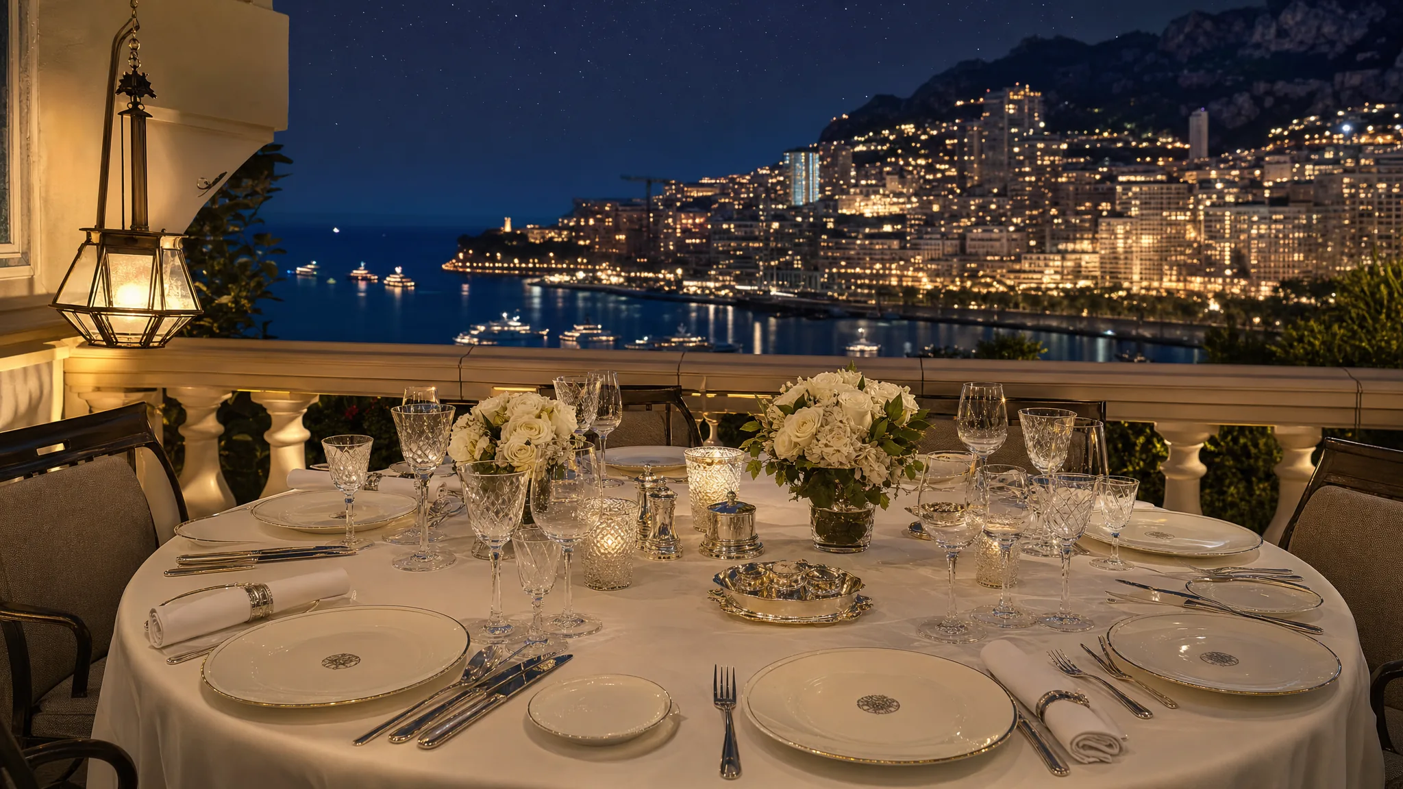 Michelin dinner в Монте-Карло — элегантный ужин на luxury terrace